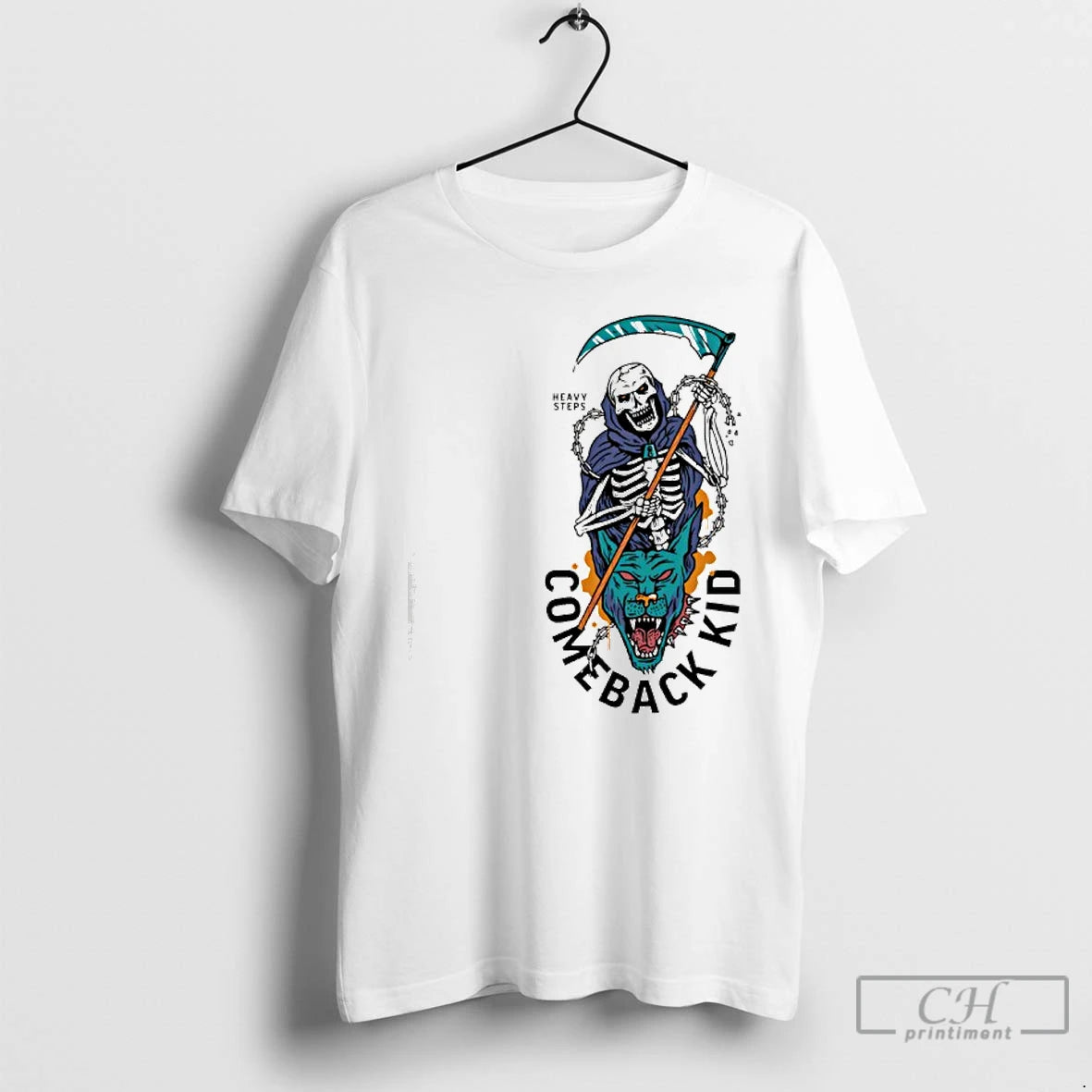 Premium Celebrate 25 Years Of Comeback Kid With The Heavy Steps Reaper T Shirts Sweater Hoodie, Sweatshirt