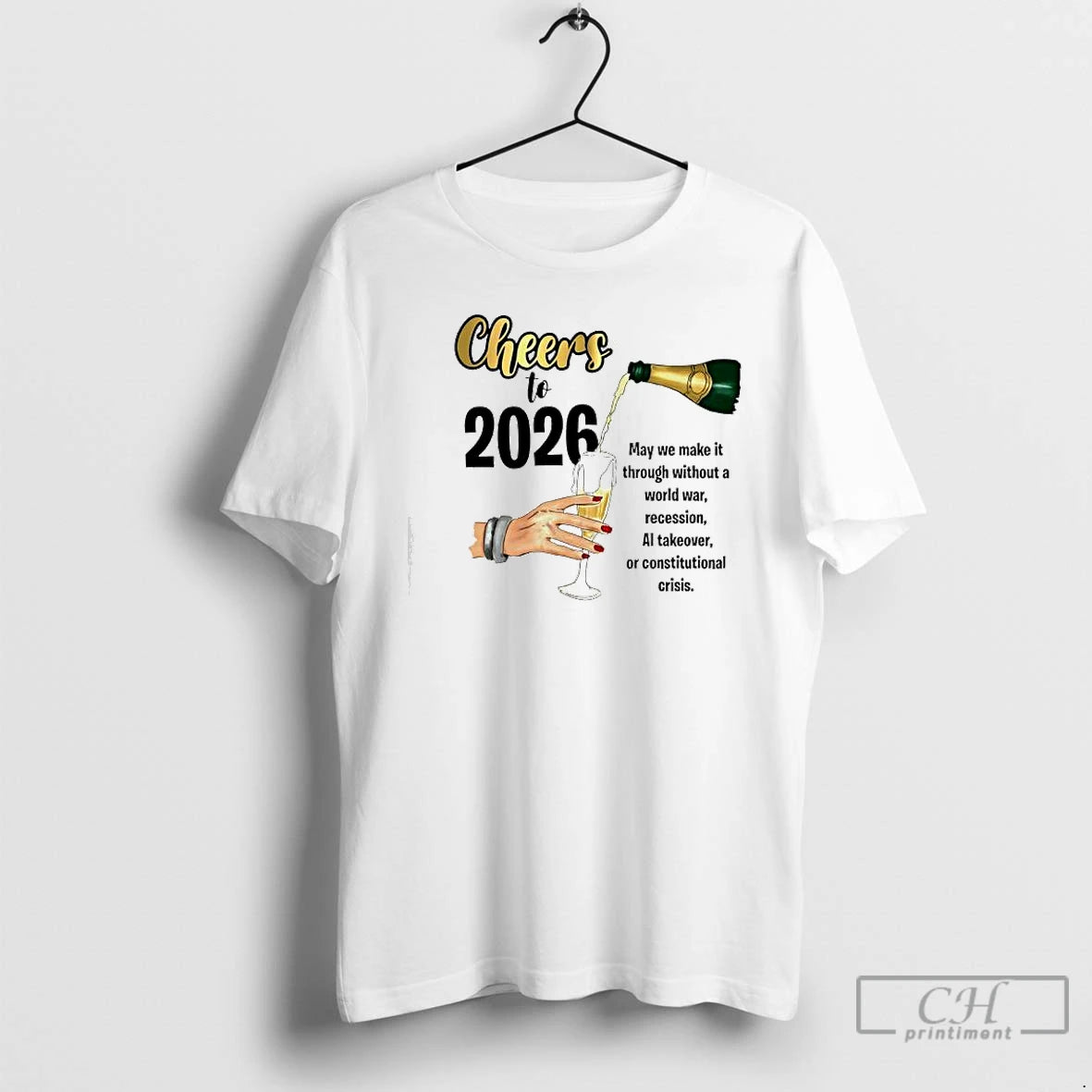 Premium Cheers To 2026 May We Make It T-Shirts, Hoodie, Sweatshirt | AU18TeeNovaLab.com
