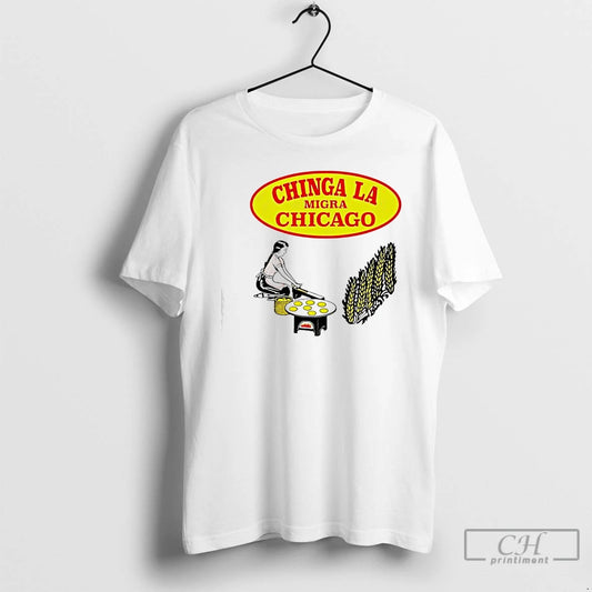 Premium Chinga La Migra Chicago Tortilla Logo T-Shirts, Hoodie, Sweatshirt | AU18TeeNovaLab.com