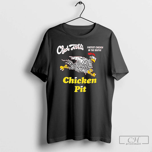 Premium Clyde Dikles Fastest Chicken In The South Chicken Pit T-Shirts, Hoodie, Sweatshirt | AU18TeeNovaLab.com