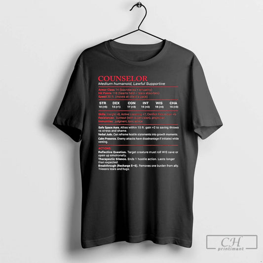 Premium Counselor Medium Humanoid Lawful Supportive T-Shirts, Hoodie, Sweatshirt | AU18TeeNovaLab.com