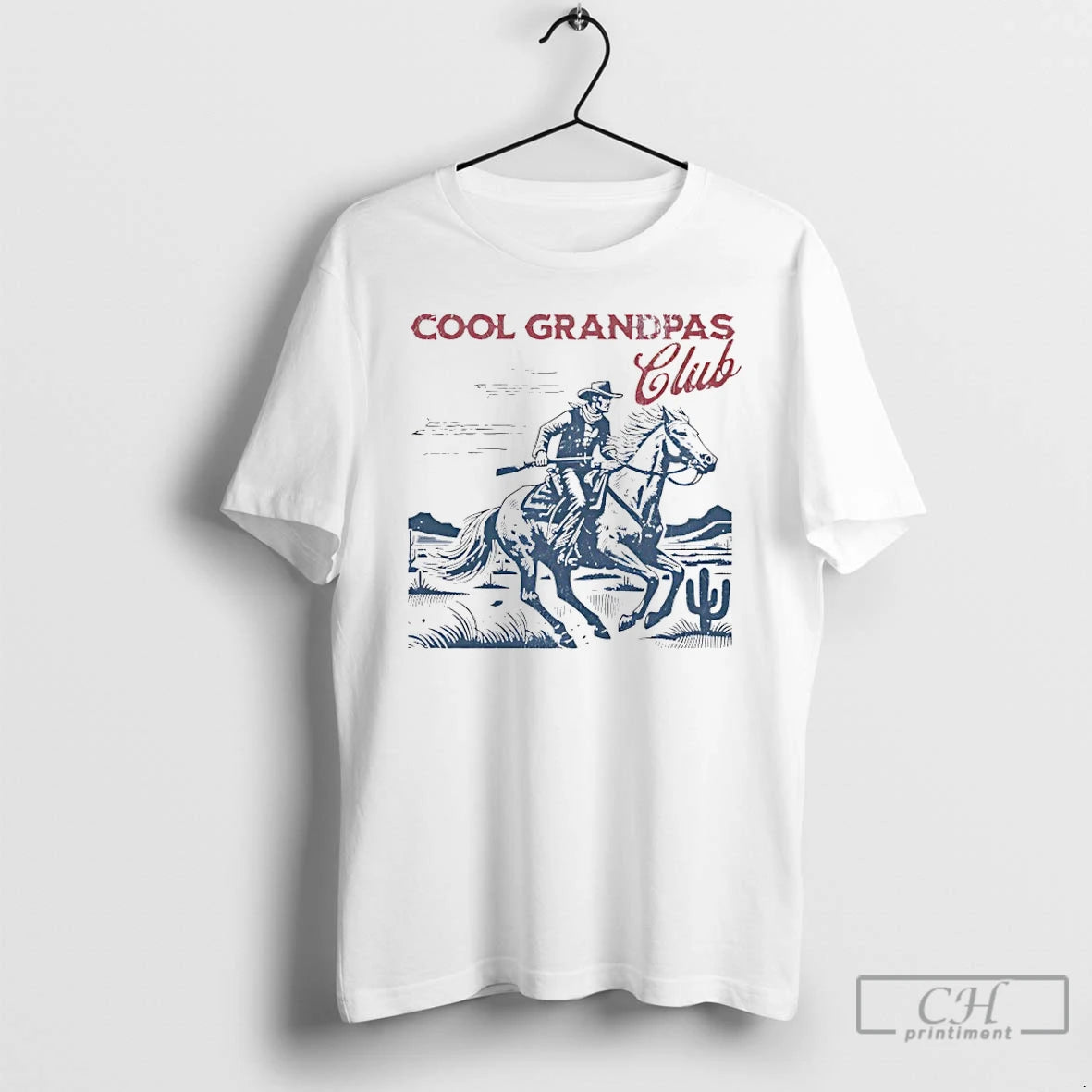 Premium Cowboy Cool Grandpas Club Retro T-Shirts, Hoodie, Sweatshirt | AU18TeeNovaLab.com