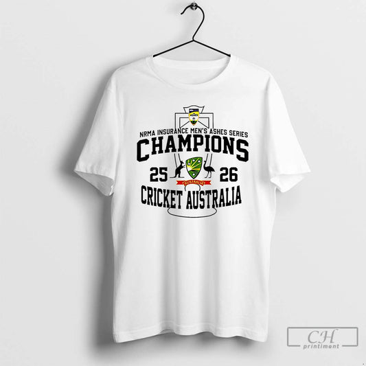 Premium Cricket Australia 2025 Nrma Insurance Mens Ashes Champions Logo T-Shirts, Hoodie, Sweatshirt | AU18TeeNovaLab.com