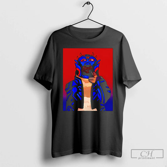 Premium Crimson Beetle Thinking Monkey Blue Mask T-Shirts, Hoodie, Sweatshirt | AU18TeeNovaLab.com