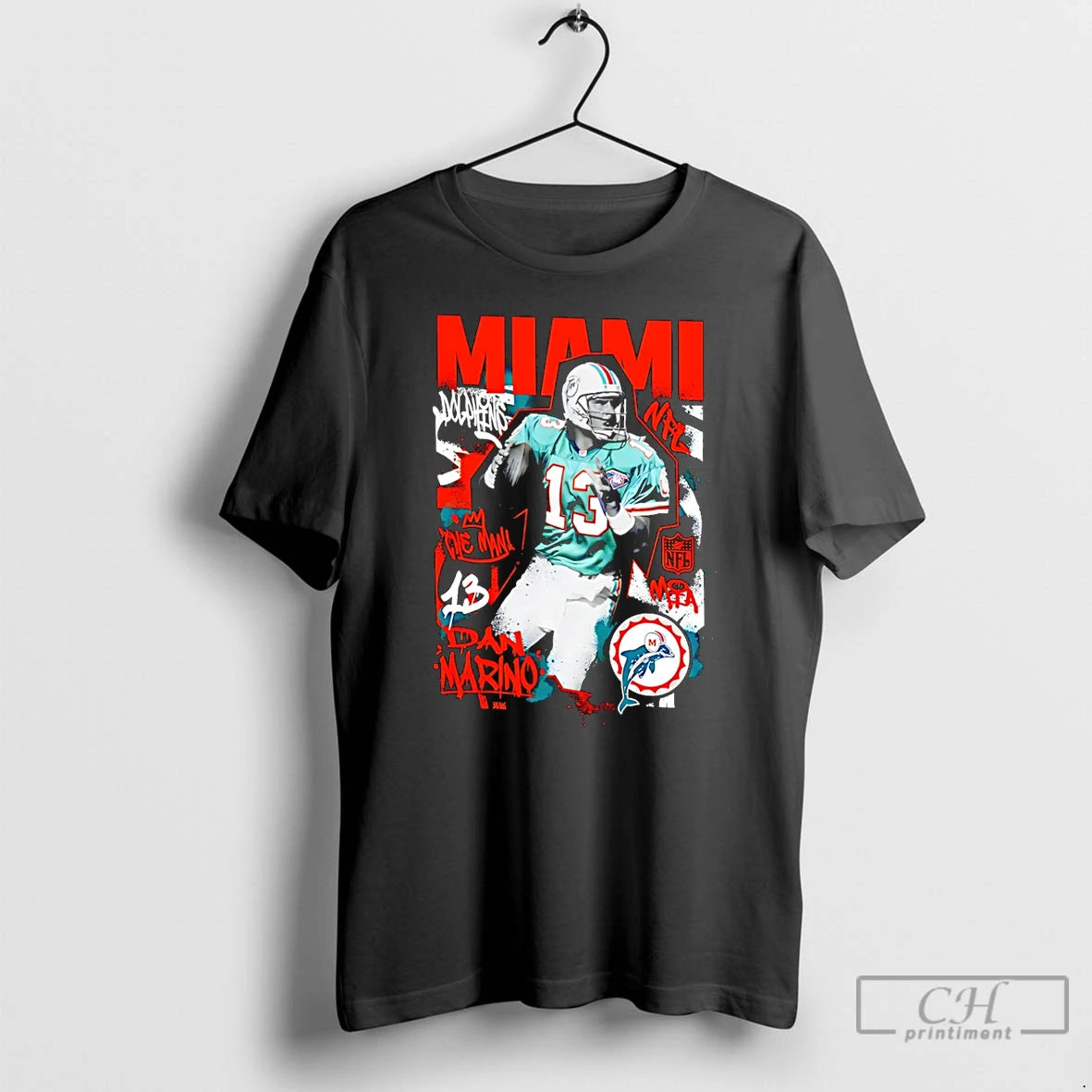 Premium Dan Marino Miami Dolphins Star Player T-Shirts, Hoodie, Sweatshirt | AU18TeeNovaLab.com