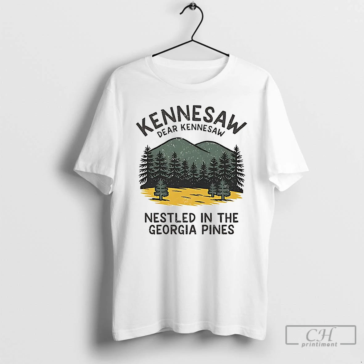 Premium Dear Kennesaw Nestled In The Georgia Pines T-Shirts, Hoodie, Sweatshirt | AU18TeeNovaLab.com