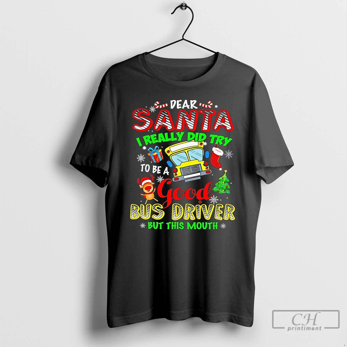 Premium Dear Santa I Really Did Try To Be A Good Bus Driver But This T-Shirts, Hoodie, Sweatshirt | AU18TeeNovaLab.com