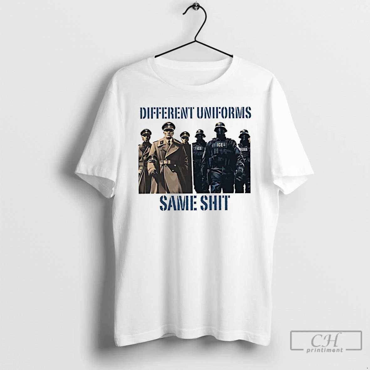 Premium Different Uniforms Same Shit Abolish Ice T-Shirts, Hoodie, Sweatshirt | AU18TeeNovaLab.com