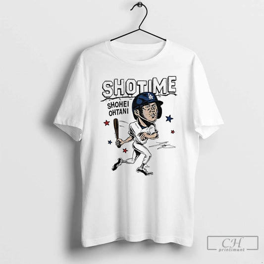 Dodgers Shohei Ohtani Hollywood Signature Caricature