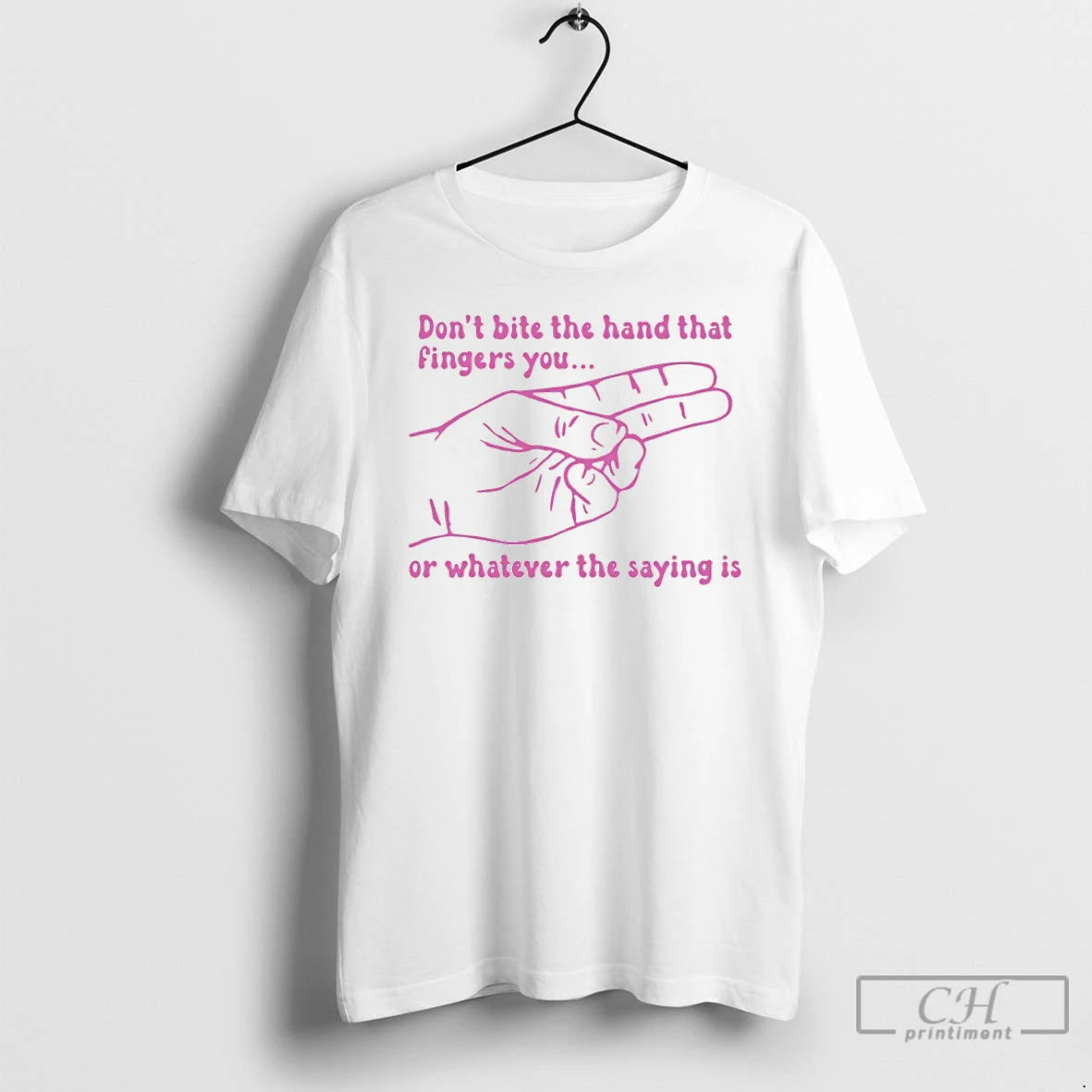 Premium Dont Bite The Hand That Fingers You Or Whatever The Saying Is T Shirts Hoodie, Sweatshirt | AU18TeeNovaLab.com
