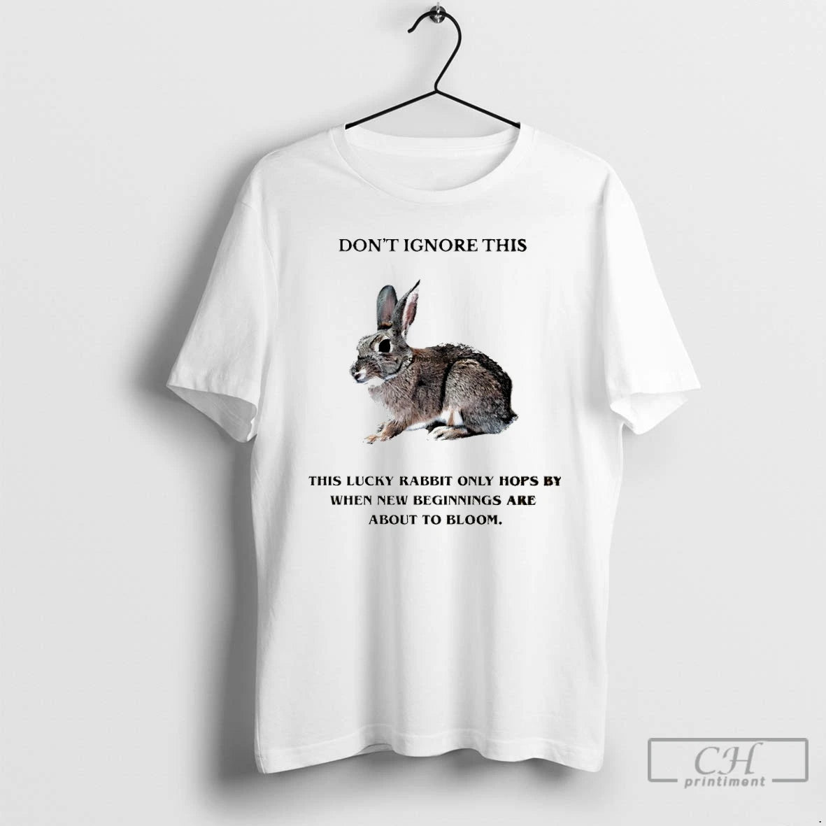 Dont Ignore This Lucky Rabbit Only Hops By When New Beginnings Graphic