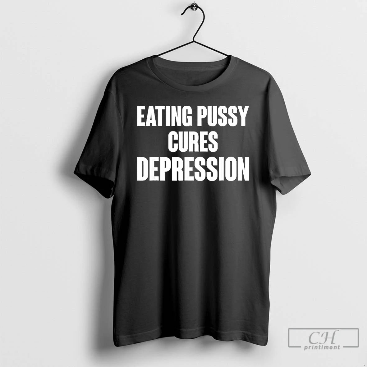 Premium Eating Pussy Cures Depression T-Shirts, Hoodie, Sweatshirt | AU18TeeNovaLab.com