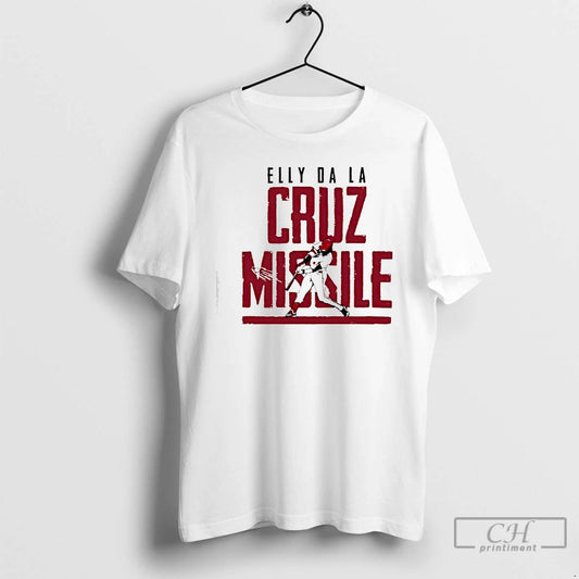 Premium Elly De La Cruz In Cincinnati Reds Missile Off The Bat Mlb T Shirts Hoodie, Sweatshirt | AU18TeeNovaLab.com