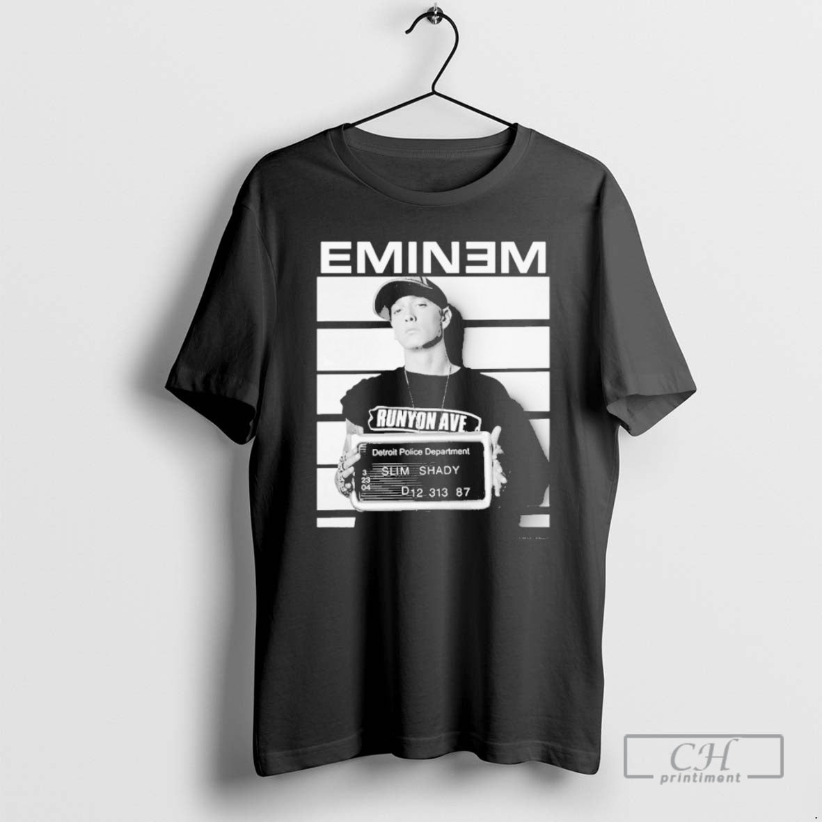 Premium Eminem Anger Slim Shady Detroit Police Department Mugshot Shirt Sweater Hoodie, Sweatshirt | AU18TeeNovaLab.com