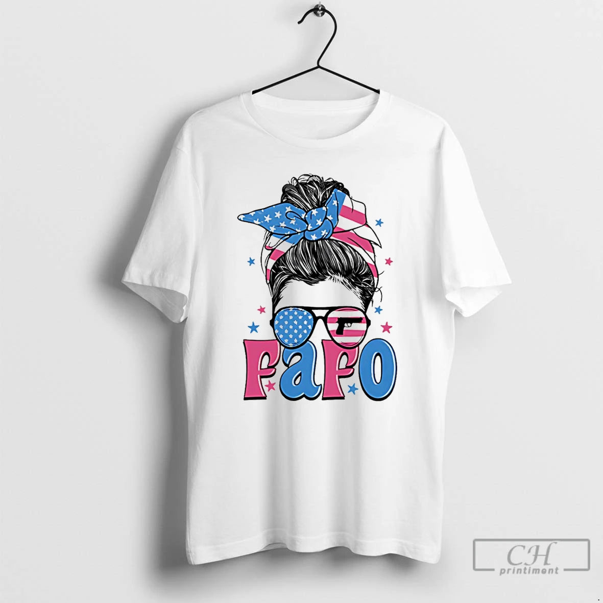 Premium Fafo Messy Bun Girl 2026 T-Shirts, Hoodie, Sweatshirt | AU18TeeNovaLab.com