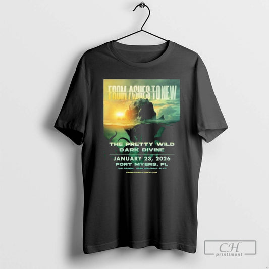 Premium From Ashes To New Fort Myers Fl Jan 23 2026 Shirt Sweater Hoodie, Sweatshirt | AU18TeeNovaLab.com
