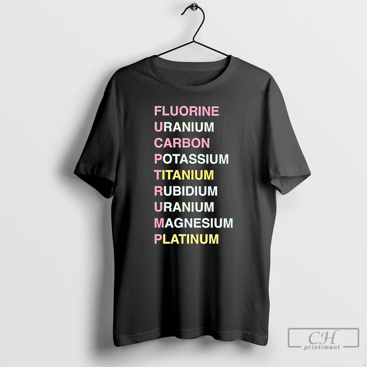 Premium Fuck Trump Chemistry Fluorine Uranium Carbon Potassium Titanium T-Shirts, Hoodie, Sweatshirt | AU18TeeNovaLab.com