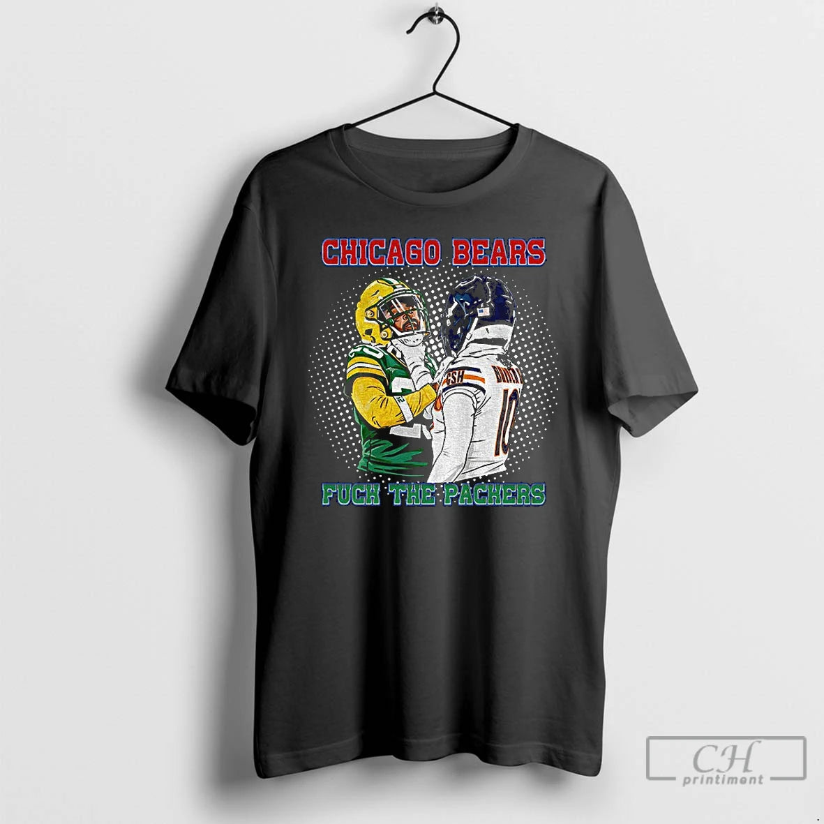Premium Fuck The Packers Chicago Bear Rivalry Clash Hard Hitting Football T-Shirts, Hoodie, Sweatshirt | AU18TeeNovaLab.com