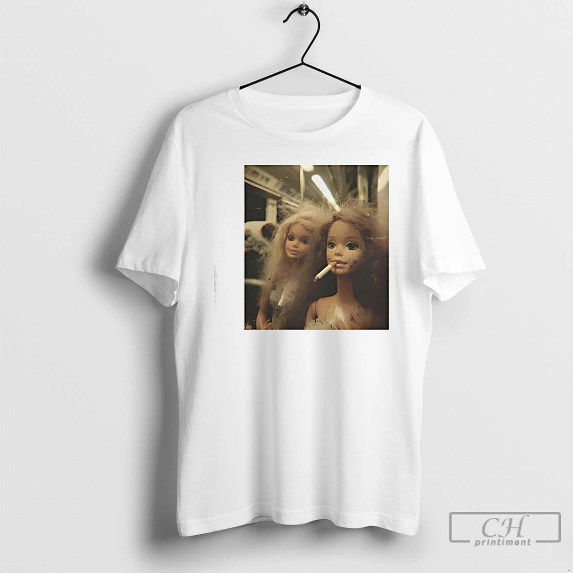 Premium Funny Distressed Doll Smoking T-Shirts, Hoodie, Sweatshirt | AU18TeeNovaLab.com