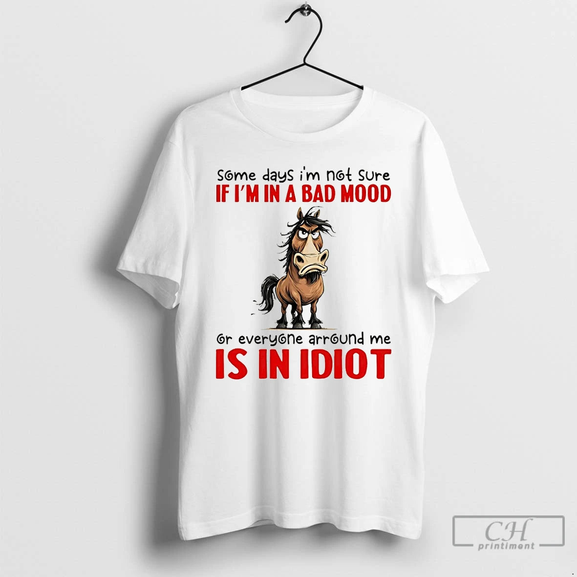 Premium Funny Donkey Some Days Im Not Sure If Im In A Bad Mood Or T-Shirts, Hoodie, Sweatshirt | AU18TeeNovaLab.com
