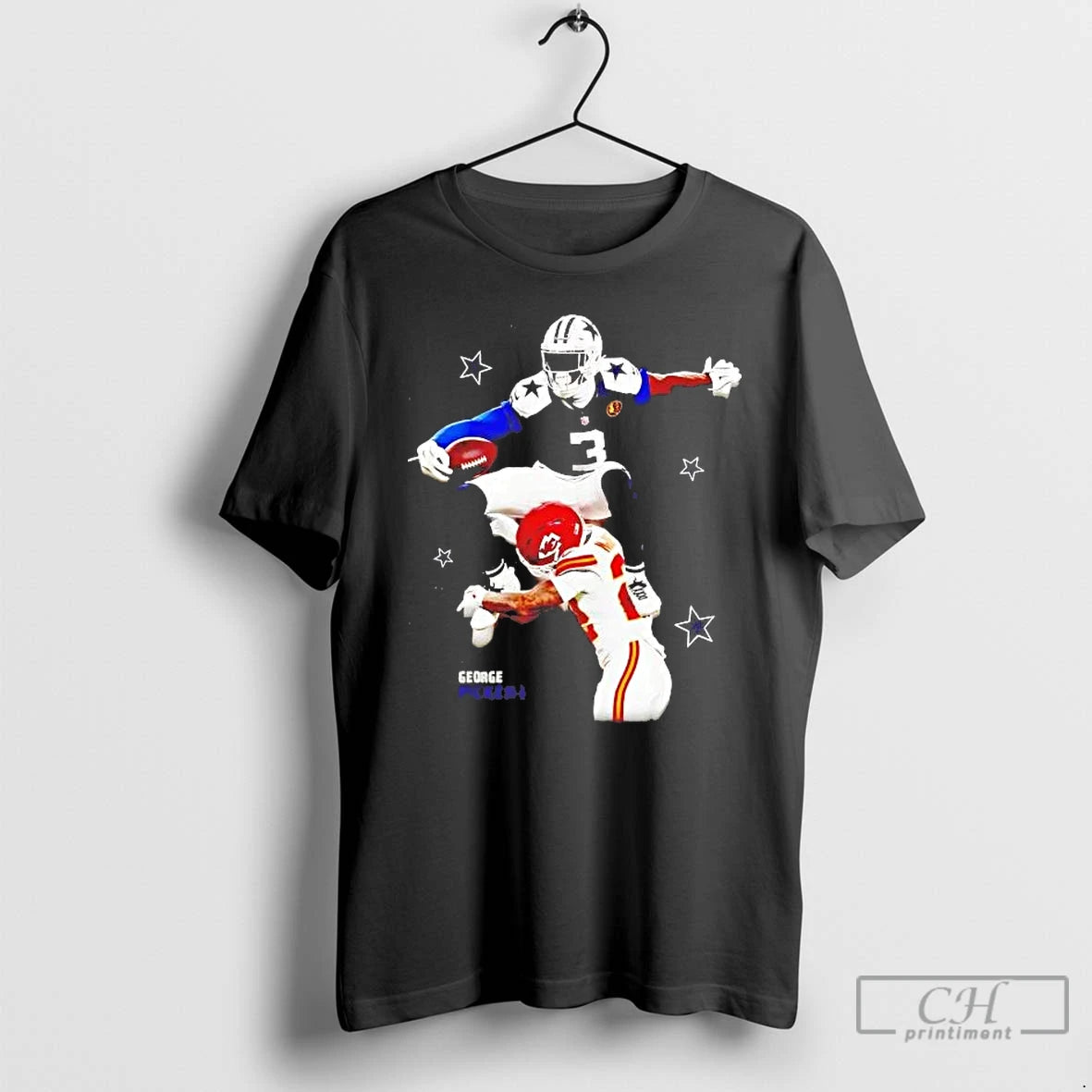 Premium George Pickens Leaps Over Trent Mcduffie T-Shirts, Hoodie, Sweatshirt | AU18TeeNovaLab.com
