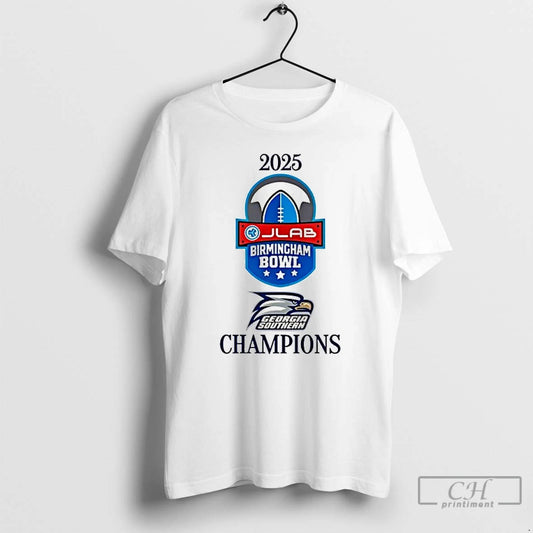 Premium Georgia Southern 2025 Birmingham Bowl Champions Logo T-Shirts, Hoodie, Sweatshirt | AU18TeeNovaLab.com