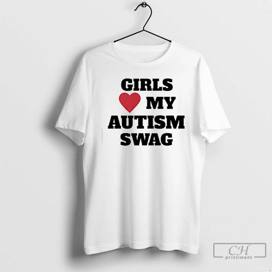 Premium Girls My Autism Swag T-Shirts, Hoodie, Sweatshirt | AU18TeeNovaLab.com