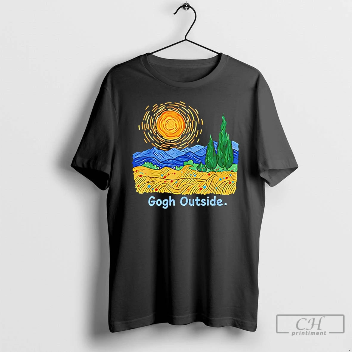 Premium Gogh Outside Starry Night
