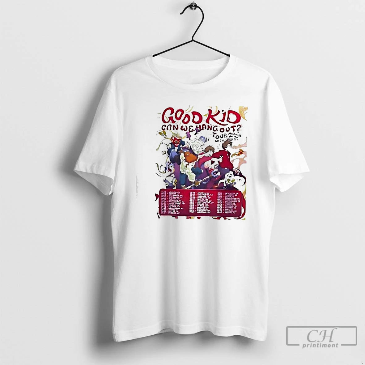 Premium Good Kid Band Can We Hang Out Tour 2026 Dates T-Shirts, Hoodie, Sweatshirt | AU18TeeNovaLab.com