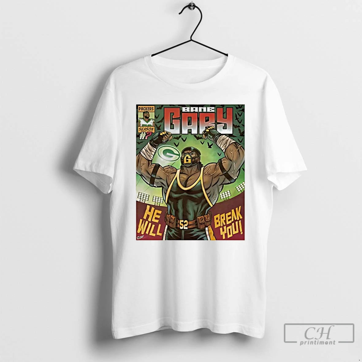 Premium Green Bay Packers Bane Gary Comic T-Shirts, Hoodie, Sweatshirt | AU18TeeNovaLab.com