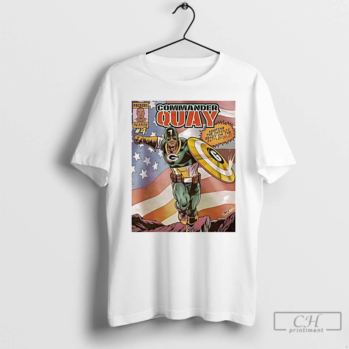Premium Green Bay Packers Commander Quay Walker T-Shirts, Hoodie, Sweatshirt | AU18TeeNovaLab.com