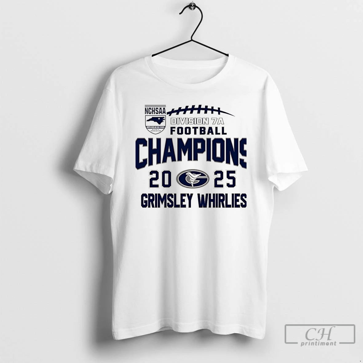Premium Grimsley Whirlies 2025 Nchsaa Division 7a Football Champions Christmas T-Shirts, Hoodie, Sweatshirt