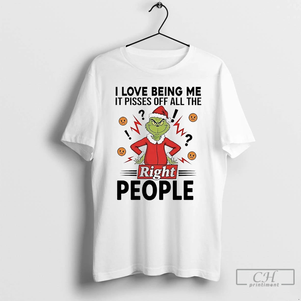 Premium Grinch I Love Being Me It Pisses Off All The Right People Christmas T-Shirts, Hoodie, Sweatshirt | AU18TeeNovaLab.com