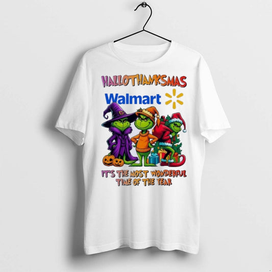 Premium Grinch X Walmart Hallothanksmas Its The Most Wonderful Time Of The Year T Shirts