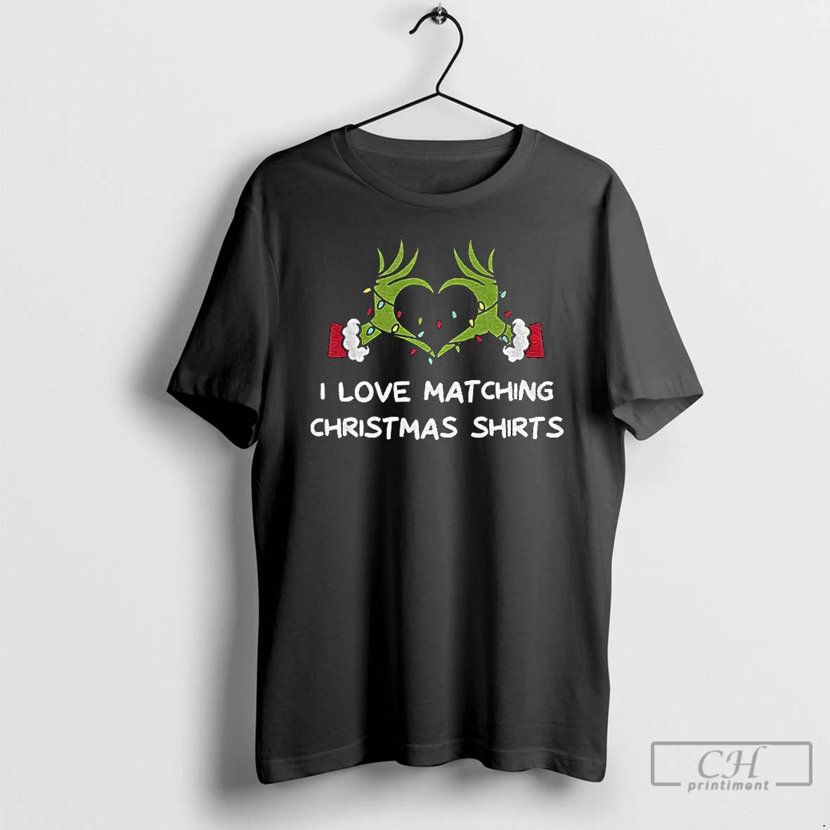 Premium Grinch Hands I Love Matching Christmas Shirts Merry Xmas Hoodie, Sweatshirt | AU18TeeNovaLab.com