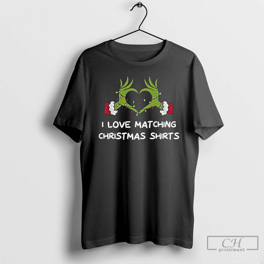 Premium Grinch Hands I Love Matching Christmas Shirts Merry Xmas Hoodie, Sweatshirt | AU18TeeNovaLab.com