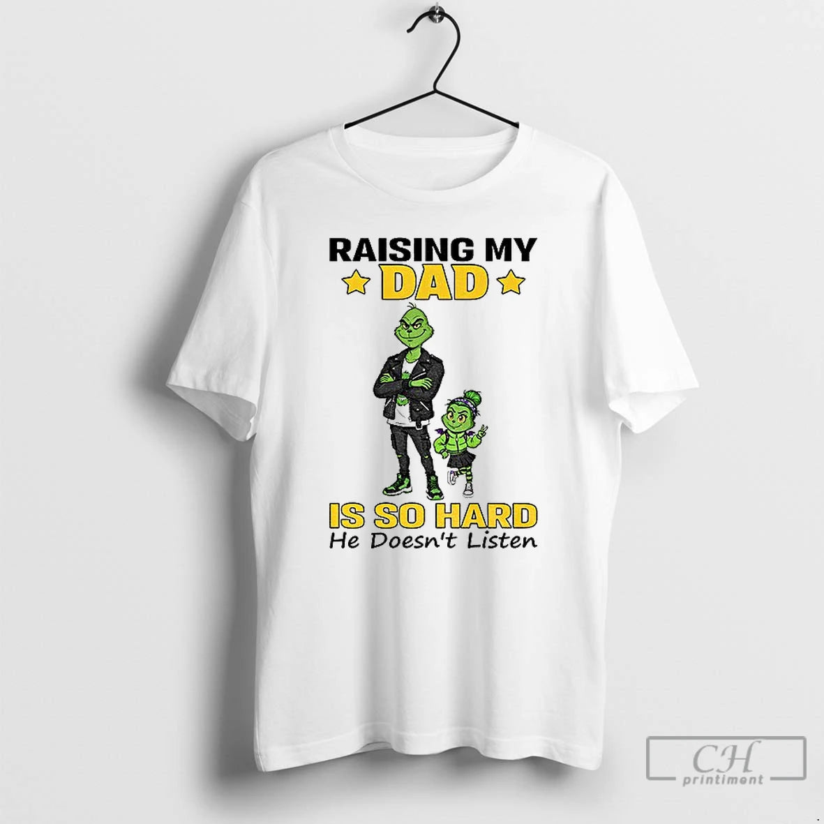 Premium Grinch Raising My Dad Is So Hard He Doesnt Listen Christmas T Shirts Sweater Hoodie, Sweatshirt | AU18TeeNovaLab.com