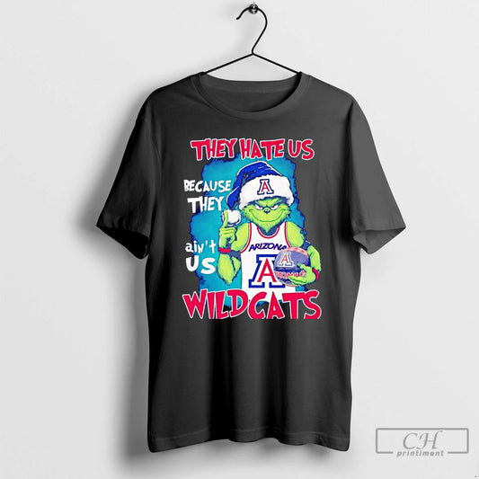 Premium Grinch They Hate Us Because They Aint Us Arizona Wildcats T Shirts