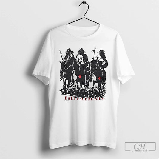 Premium Half Face Blades War Party T Shirts
