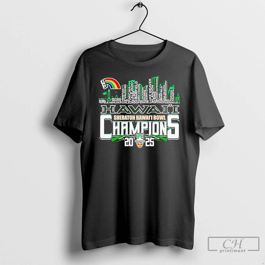 Premium Hawaii 2025 Sheraton Hawaii Bowl Champions Players Names T-Shirts, Hoodie, Sweatshirt | AU18TeeNovaLab.com