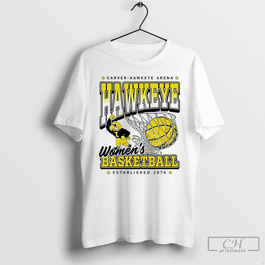 Premium Hawkeye Womens Basketball Established 1974 Carver Hawkeye Arena T-Shirts, Hoodie, Sweatshirt | AU18TeeNovaLab.com