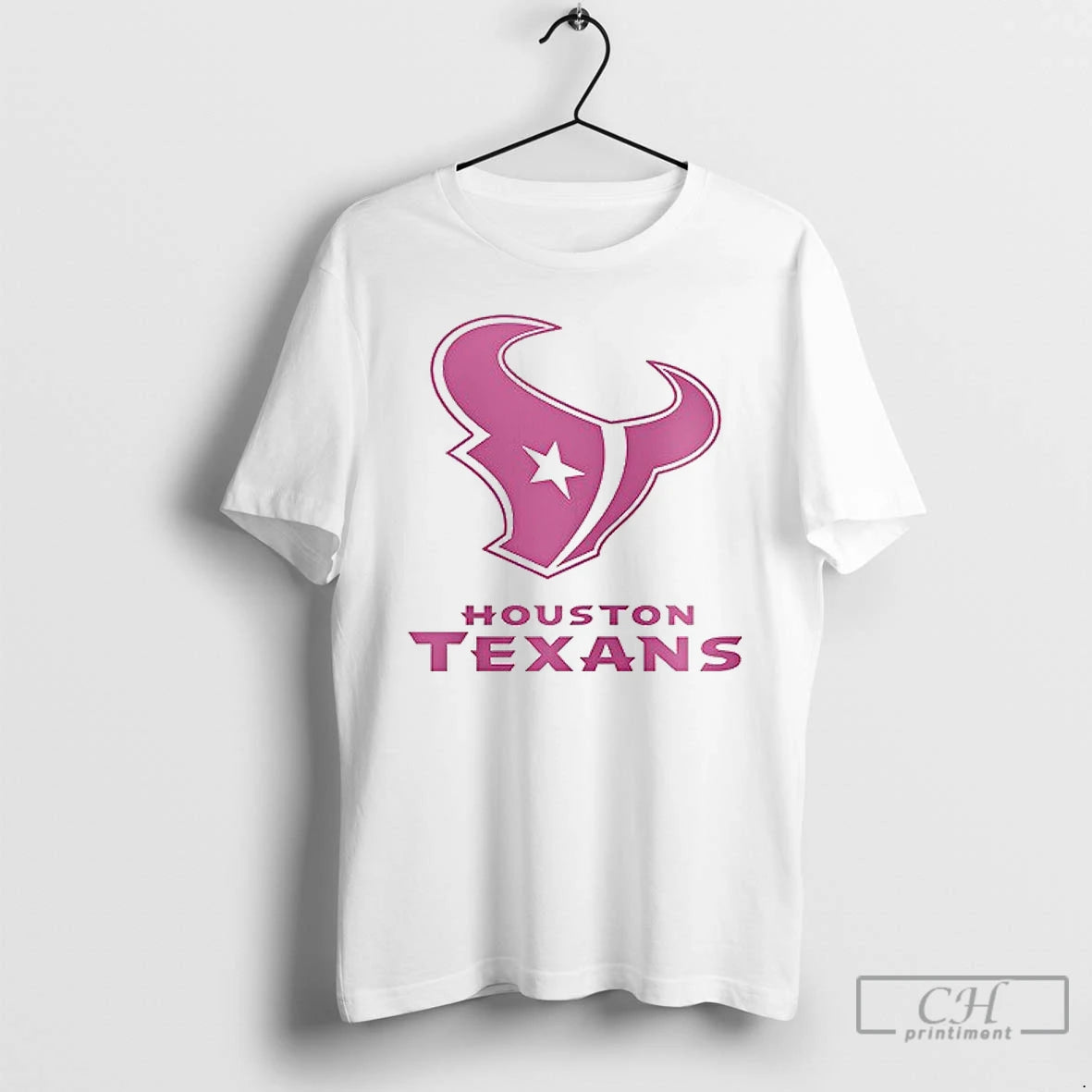 Premium Houston Texans Breast Cancer Awareness Logo T Shirts