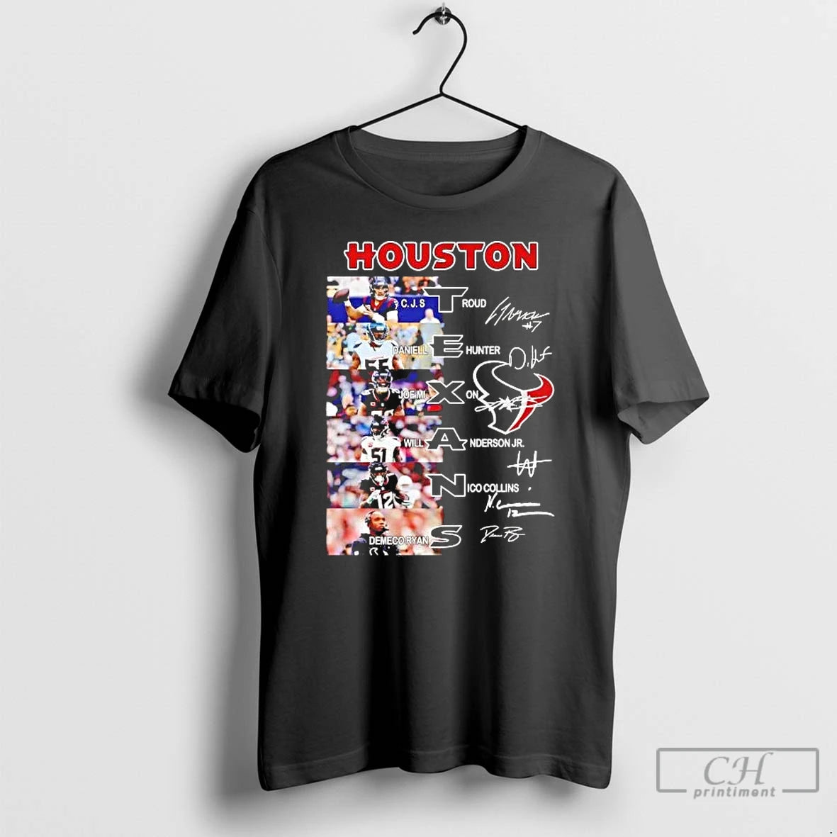 Premium Houston Texans Team Players Names And Signatures T-Shirts, Hoodie, Sweatshirt | AU18TeeNovaLab.com