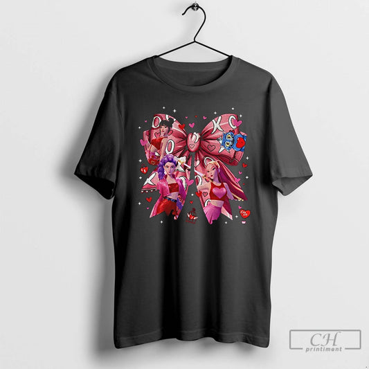 Premium Huntrix Coquette Valentine Kpop Demon Hunters T-Shirts, Hoodie, Sweatshirt | AU18TeeNovaLab.com