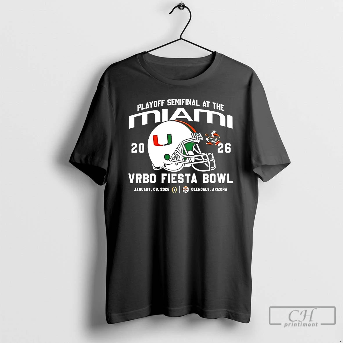Premium Hurricanes Vrbo Fiesta Bowl 2026 Playoff Semifinal At The Miami T-Shirts, Hoodie, Sweatshirt | AU18TeeNovaLab.com