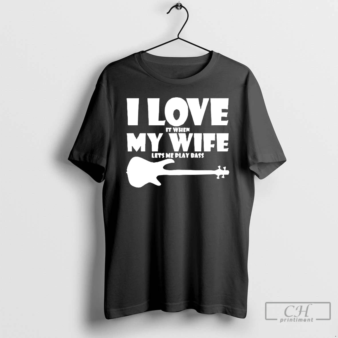 Premium I Love It When My Wife Lets Me Play Bass T-Shirts, Hoodie, Sweatshirt | AU18TeeNovaLab.com