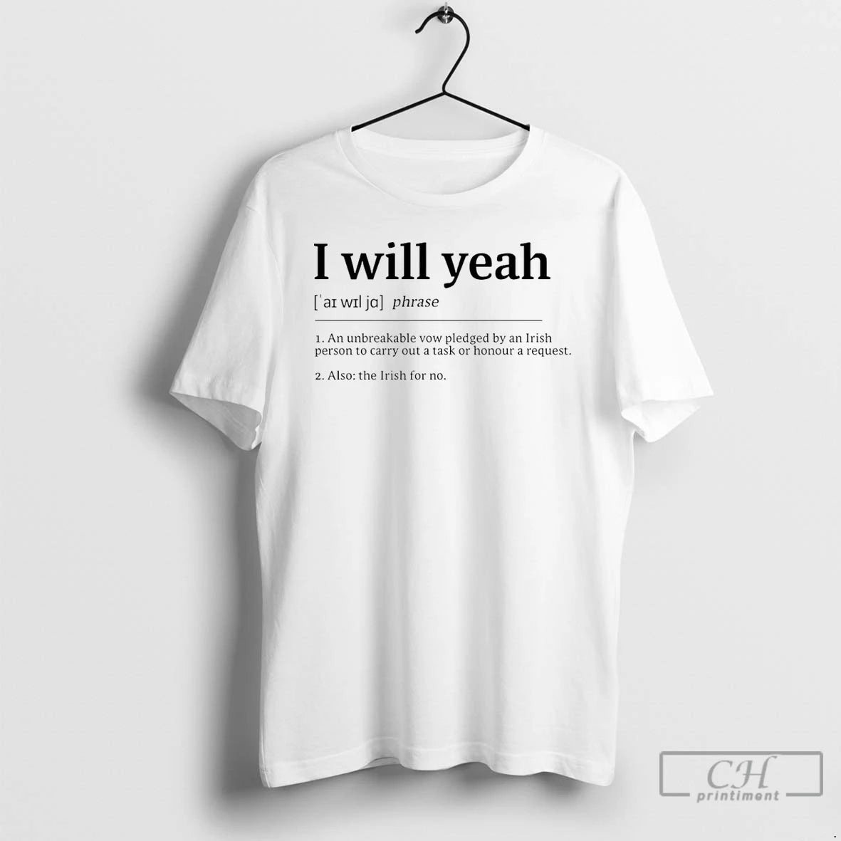 Premium I Will Yeah Phrase T-Shirts, Hoodie, Sweatshirt | AU18TeeNovaLab.com