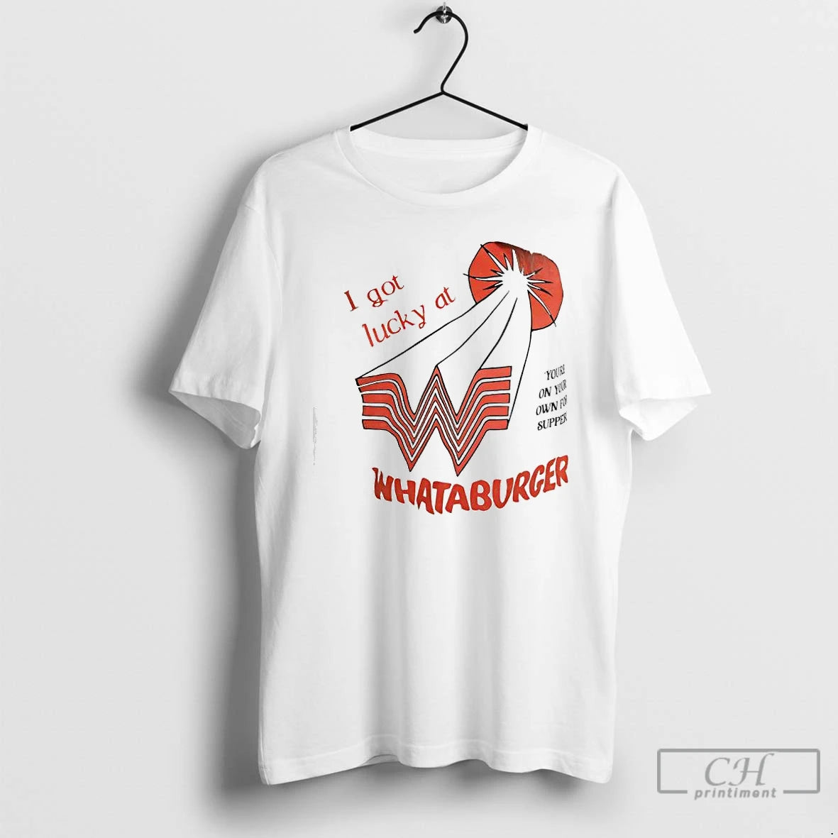Premium I Got Lucky At Whataburger Exclusive Logo T-Shirts, Hoodie, Sweatshirt | AU18TeeNovaLab.com