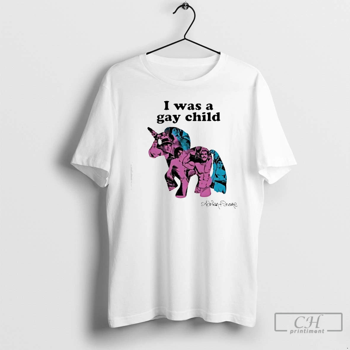 Premium I Was A Gay Child Unicorn Adrianshane T-Shirts, Hoodie, Sweatshirt | AU18TeeNovaLab.com
