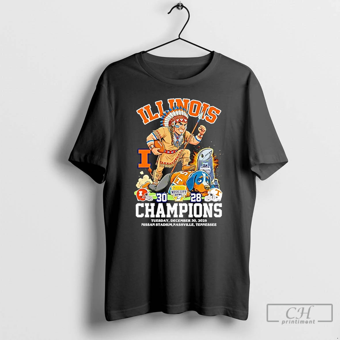 Premium Illinois Fighting Illini Beat Tennessee Volunteers Champions T-Shirts, Hoodie, Sweatshirt | AU18TeeNovaLab.com